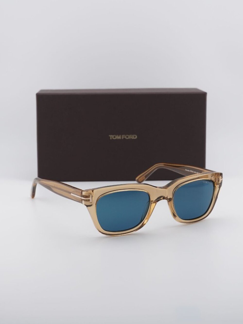 Tom Ford Snowdon FT0237 45V Square Sunglasses 50mm - Brown / Blue